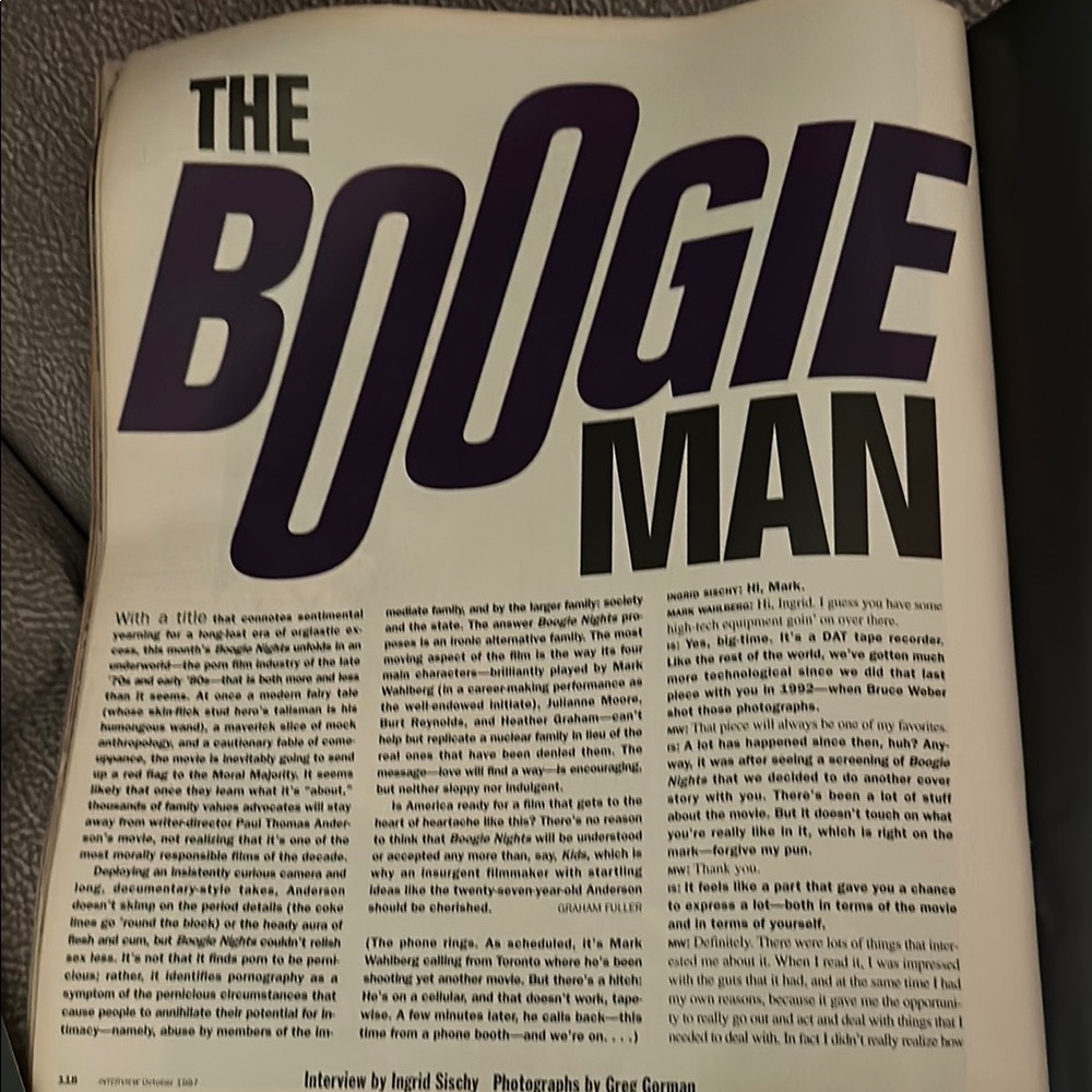 Interview Magazine October 1997 Issue - Picture 5 of 6